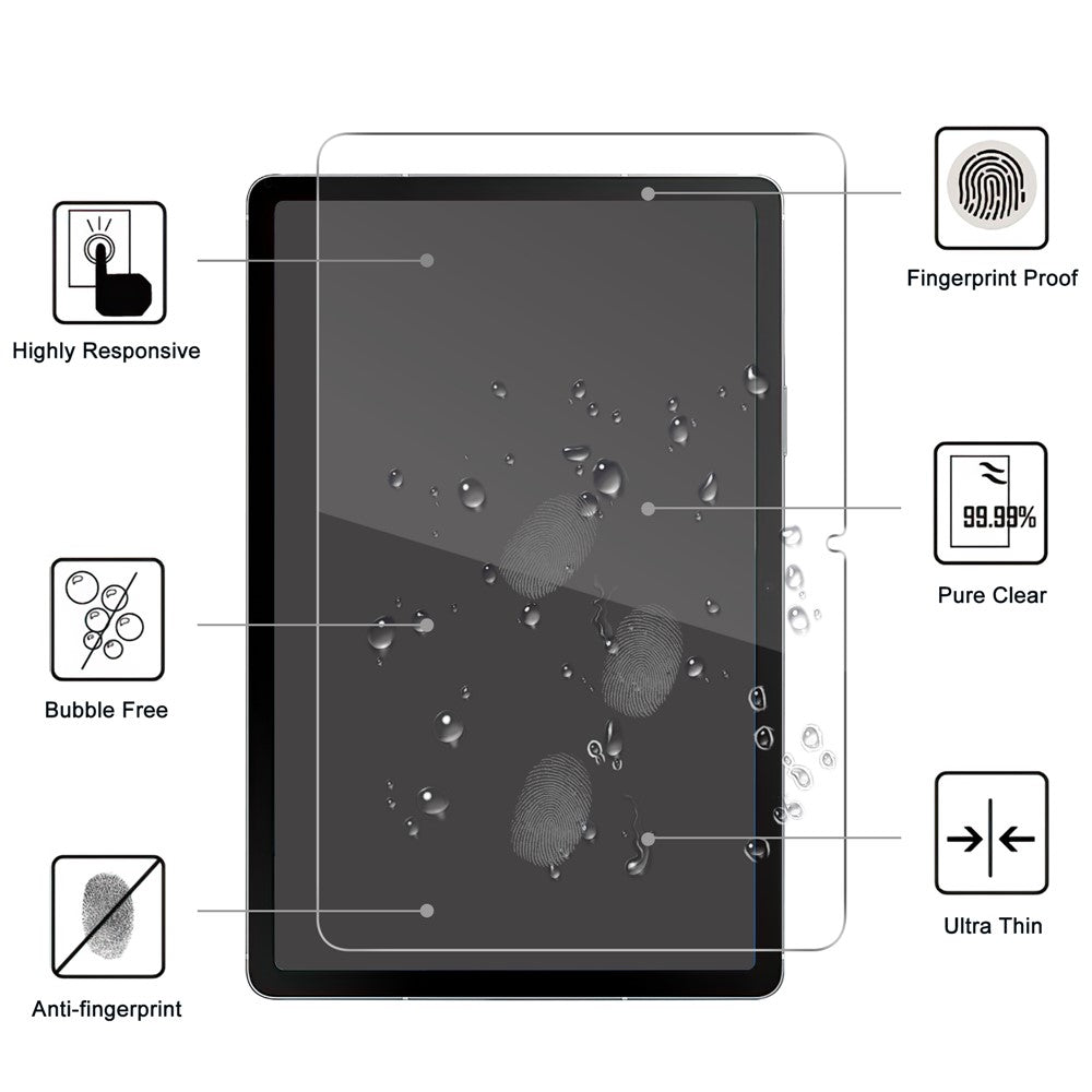 For Samsung Galaxy Tab S11 Tempered Glass Screen Protector 2.5D Straight Edge Screen Film