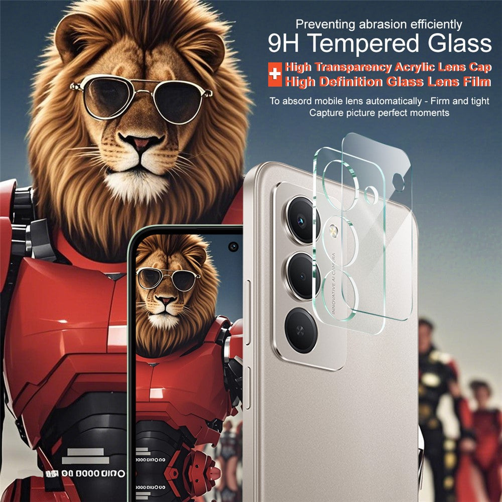 IMAK For Xiaomi Redmi 15 5G (EU) (171mm) / Redmi 15 4G (EU) (171mm) Tempered Glass Camera Lens Protector + Acrylic Lens Cap