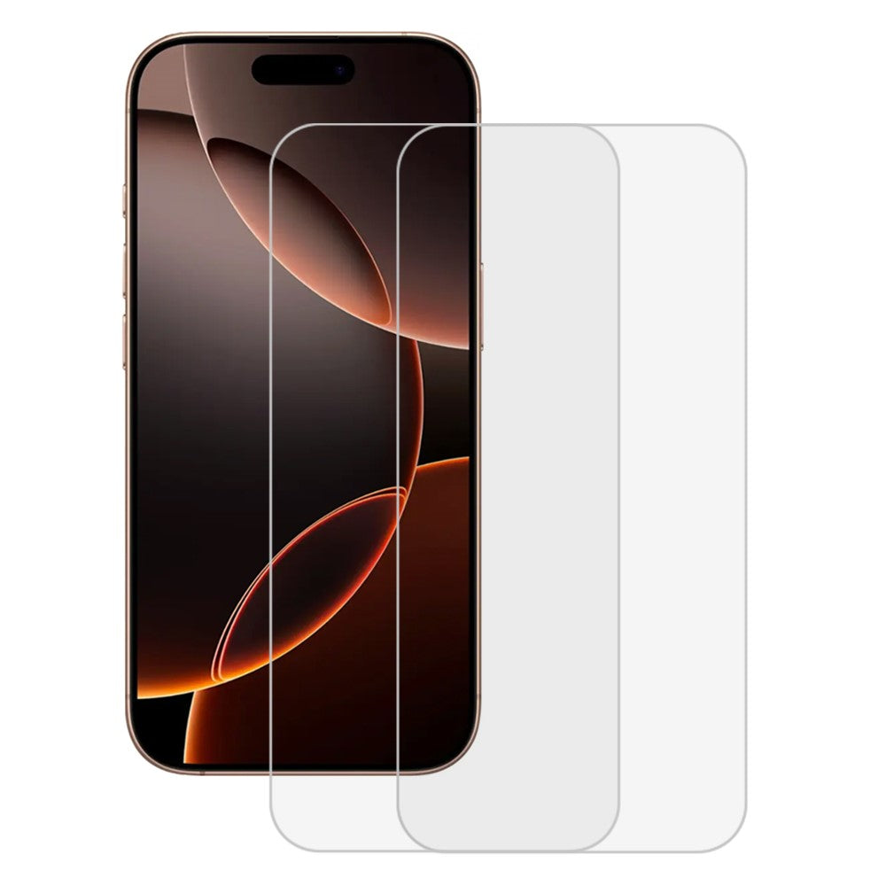 AMORUS 2 stk. til iPhone 18 Pro / 17 Pro skærmbeskytter HD hærdet glasfilm ridsefri