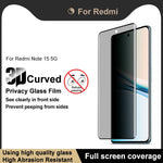 IMAK For Xiaomi Poco M8 5G / Redmi Note 15 5G (Global) Anti Spy Screen Protector Full Cover Tempered Glass Film