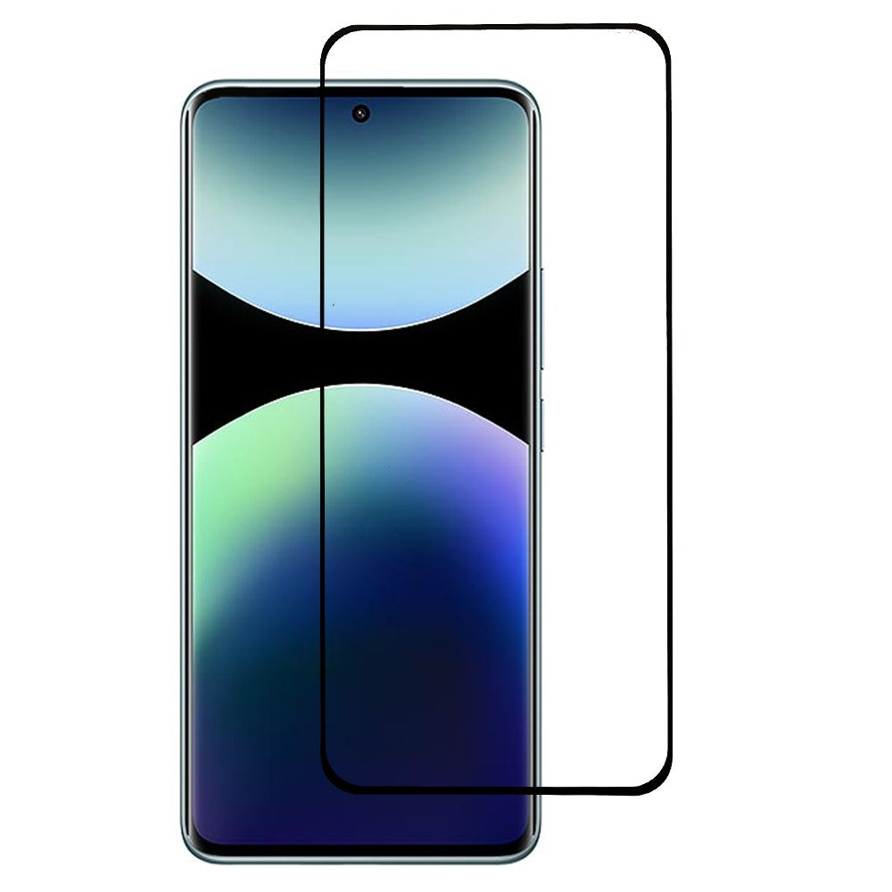 Screen Protector for Xiaomi Redmi Note 14 Pro+ 5G / Note 14 Pro 5G / Note 13 Pro 5G / Poco X7 5G Tempered Glass Silk Printing Curved Side Glue