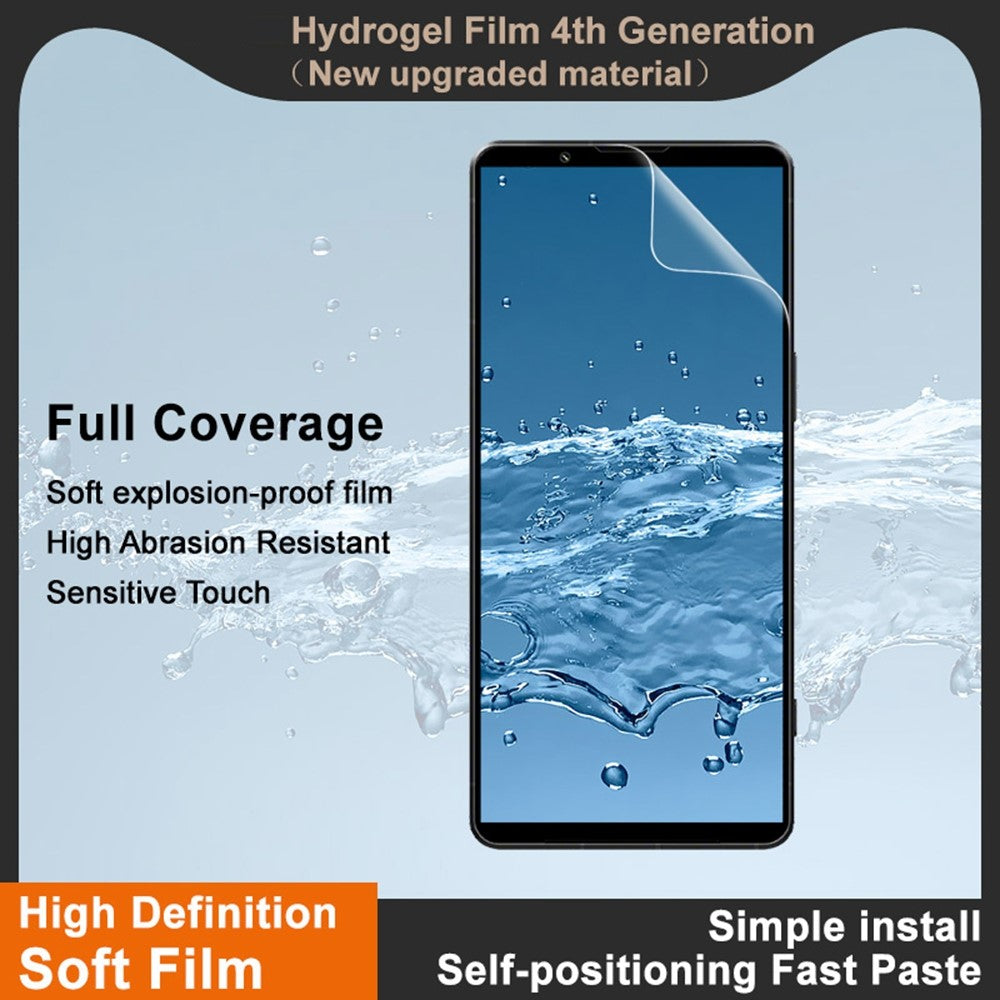 IMAK Hydrogel Film 4th Gen For Sony Xperia 1 VIII / Xperia 1 VII Full Screen Protector Ultra Clear Soft TPU Film