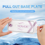 YOVOE For iPhone 14 Plus  /  13 Pro Max Screen Protector Silk Printing HD Tempered Glass Film with Installation Tool