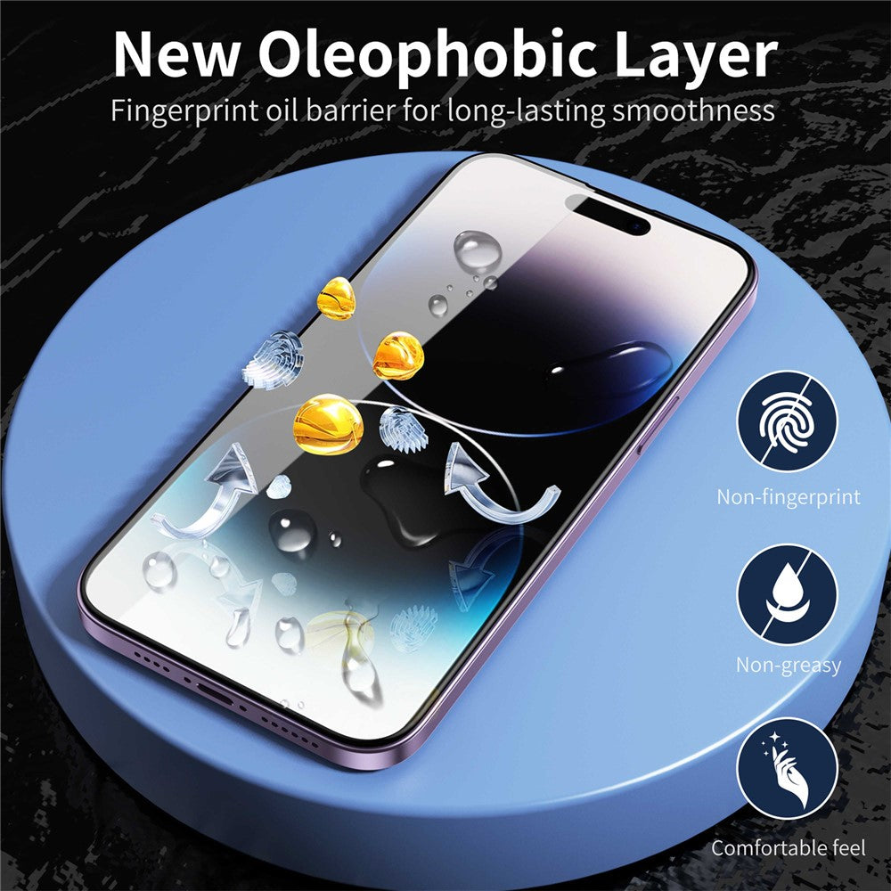 YOVOE For iPhone 13 Pro Screen Protector 28-Degree Anti Spy Tempered Glass Film with Installation Tool
