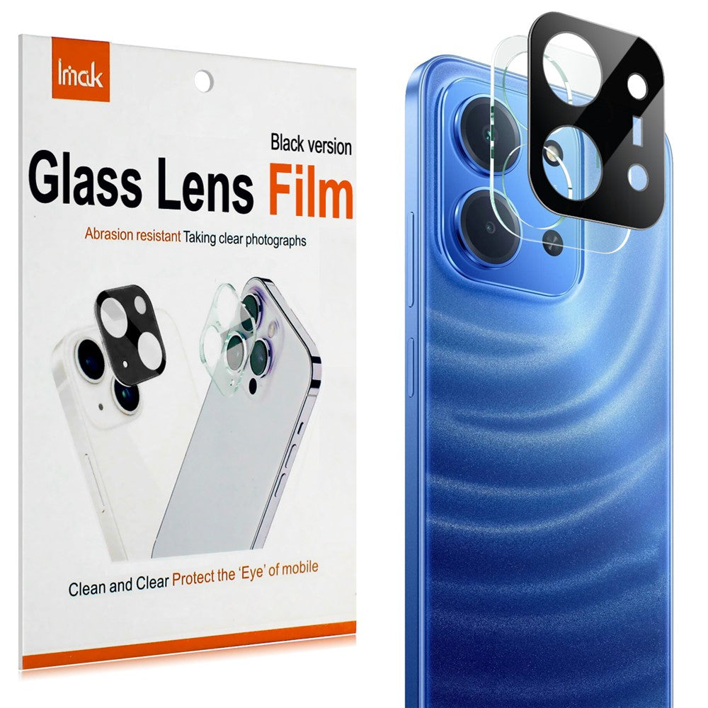 IMAK For Xiaomi Redmi 15C 4G (Global) (171mm) Tempered Glass Lens Film + Acrylic Cap (Black Version)