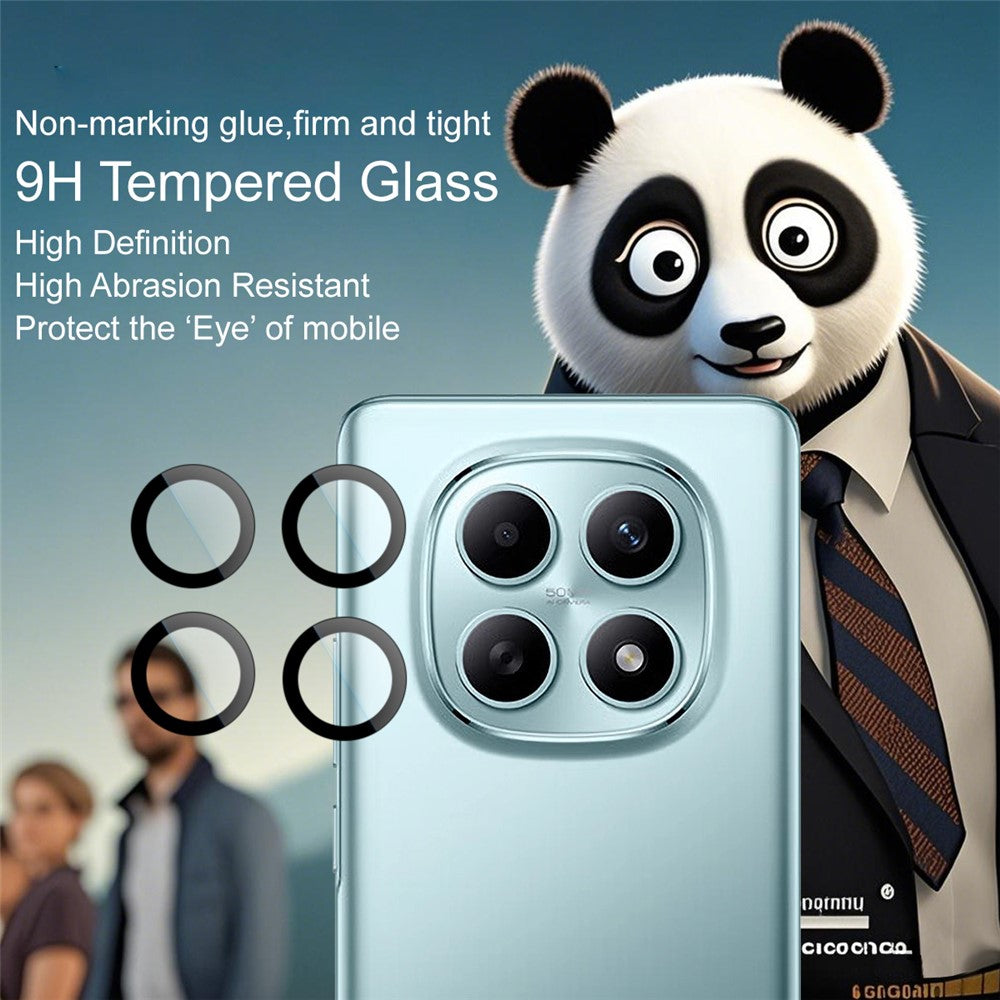 IMAK For Xiaomi Poco M8 5G / Redmi Note 15 5G (Global) / Poco M8 5G Tempered Glass Camera Lens Protector with Self Positioning Frame (Complete Covering)