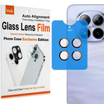 IMAK For Xiaomi Poco M8 Pro 5G / Redmi Note 15 Pro 5G (Global) / Note 15 Pro+ 5G (Global) Tempered Glass Camera Lens Protector with Self Positioning Frame (Complete Covering)