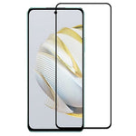 For Huawei nova 10 SE 4G Full Glue Silk Printing Tempered Glass Film Anti-explosion HD Full Coverage Screen Protector
