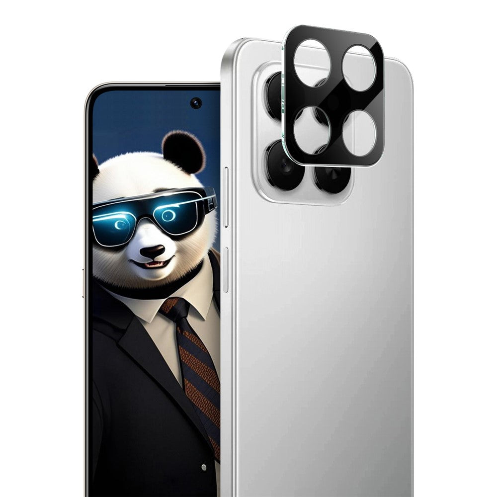 IMAK For Honor 400 Smart 5G / 4G / X7d 4G hærdet glaslinsefilm + akrylhætte (sort version)