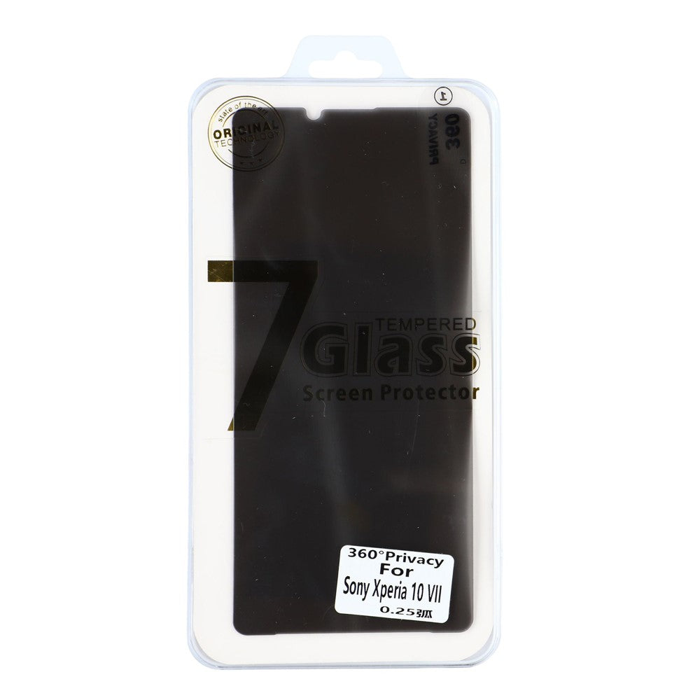 For Sony Xperia 10 VII Anti Spy Tempered Glass 360° Privacy Protection 0.25 Arc Screen Protector