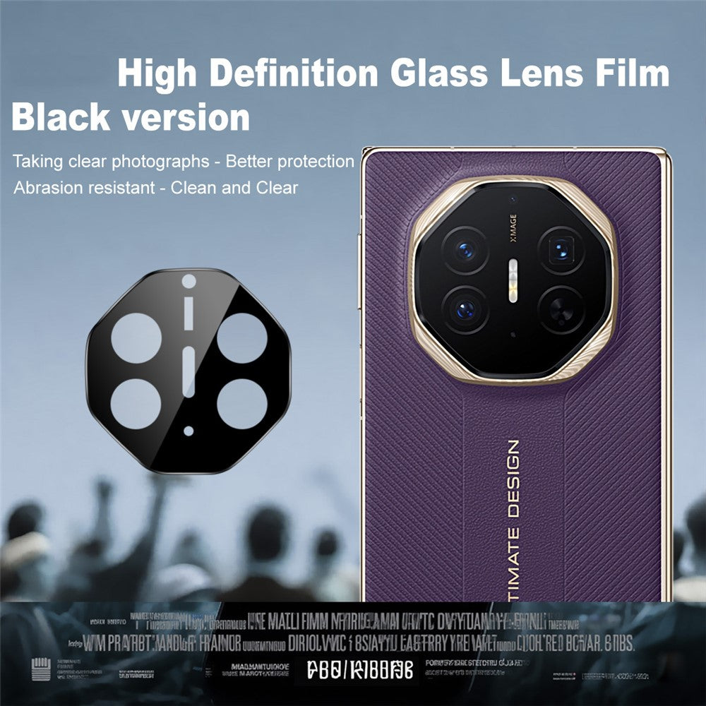 IMAK For Huawei Mate XTs Ultimate Camera Lens Protector Tempered Glass HD Clear Lens Film (Black Version)