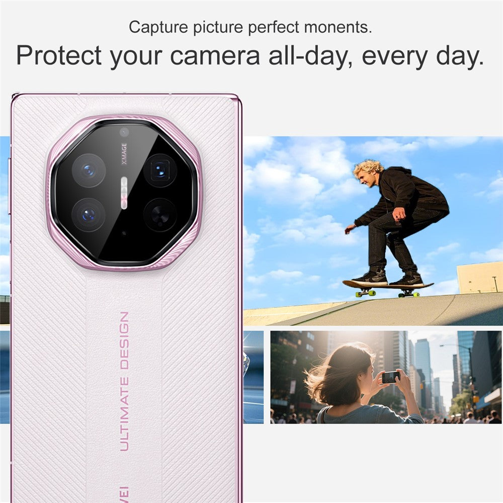 IMAK For Huawei Mate XTs Ultimate Tempered Glass Camera Lens Protector with Self Positioning Frame (Black Version)