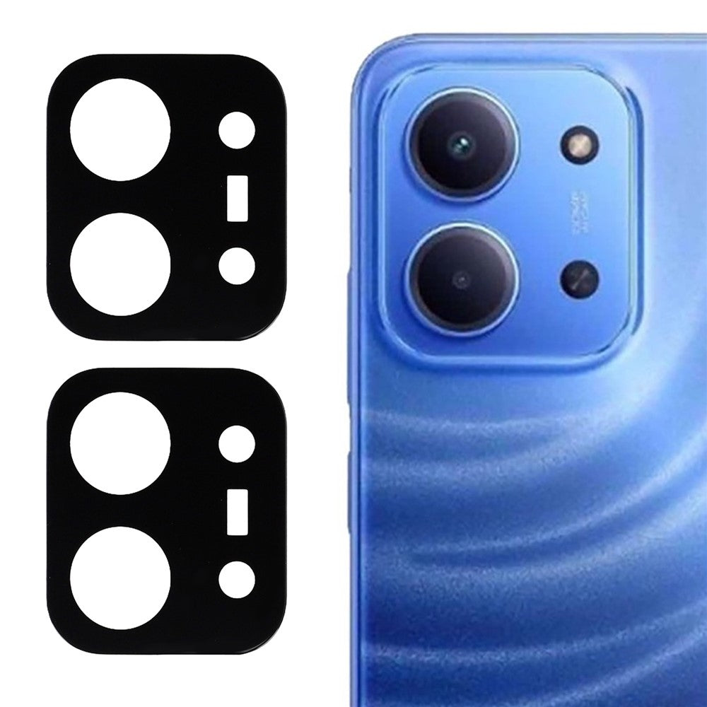 2 stk. kameralinsebeskyttelse til Xiaomi Redmi 15C 5G (EU) (173 mm) / 15C 4G (EU) (173 mm) / 15C 4G (Global) (171 mm), silkedekoreret linsefilm med 3D-buet kant