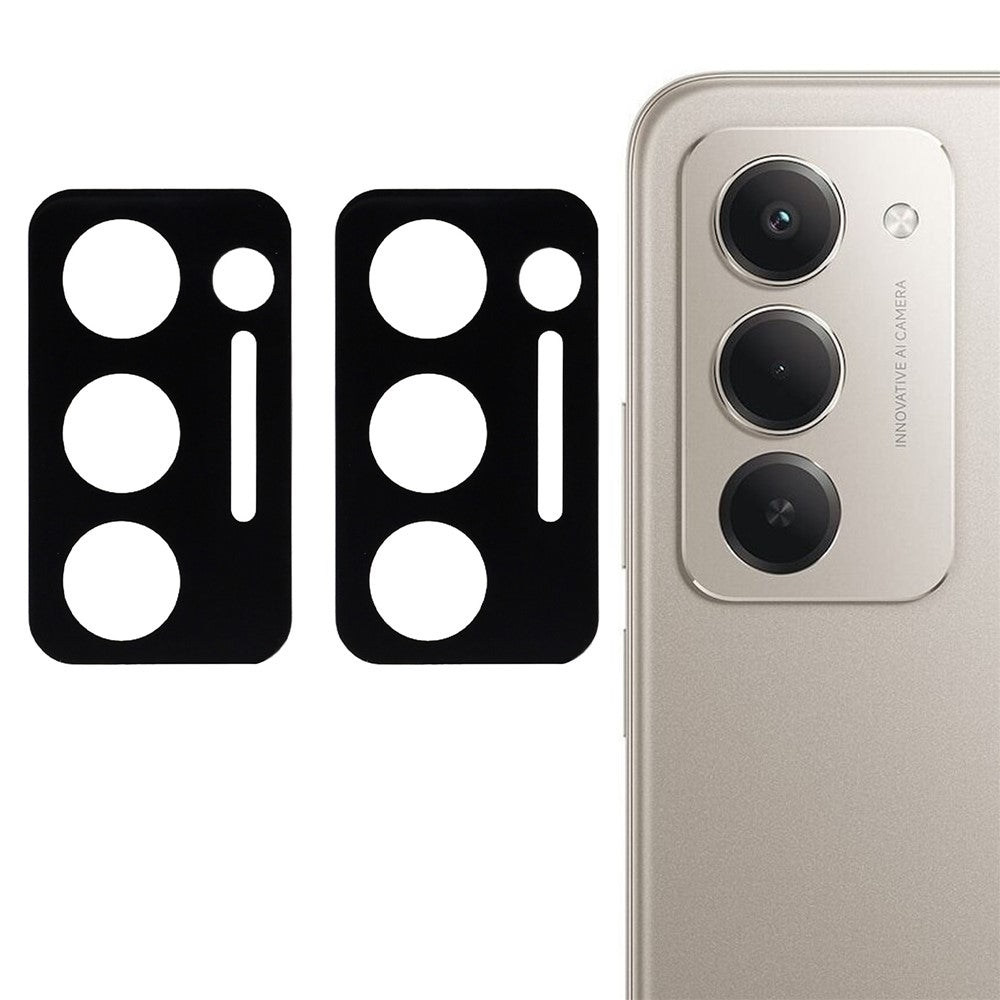 2 st. kameralinsskydd för Xiaomi Redmi Note 15R / 15 4G (EU) (171 mm) / 15 4G (169 mm) / 15 5G (EU) (171 mm) / 15 5G (Global) (169 mm) sidentryckt linsfilm 3D-bågkant