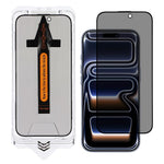 For iPhone 17 Pro Screen Protector Anti Spy High Aluminum Silicon Glass Film with Dust Removal Tool