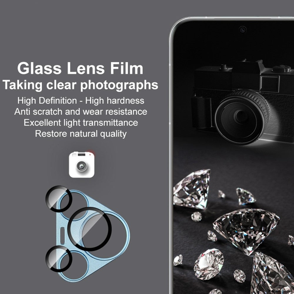 IMAK för Huawei Pura 70 Pro / Pura 70 Pro+ kameralinsfilm Metalllinsskydd + linsskydd i härdat glas