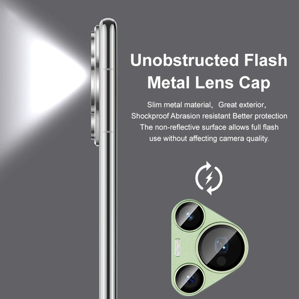 IMAK för Huawei Pura 70 Pro / Pura 70 Pro+ kameralinsfilm Metalllinsskydd + linsskydd i härdat glas