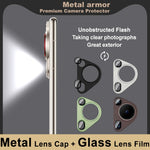 IMAK For Huawei Huawei Pura 70 Ultra Camera Lens Film Metal Lens Cap + Tempered Glass Lens Protector