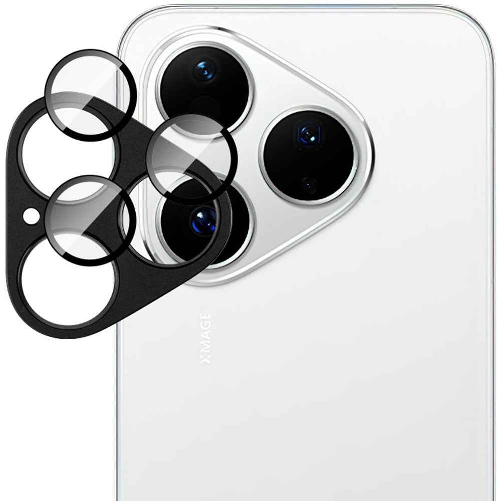 IMAK För Huawei Pura 80 Kameralinsfilm Metalllinsskydd + Härdat Glaslinsskydd