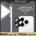 IMAK För Huawei Pura 80 Kameralinsfilm Metalllinsskydd + Härdat Glaslinsskydd