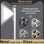 IMAK För Huawei Pura 80 Kameralinsfilm Metalllinsskydd + Härdat Glaslinsskydd
