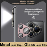 IMAK För Huawei Pura 80 Ultra Kameralinsfilm Metalllinsskydd + Härdat Glaslinsskydd