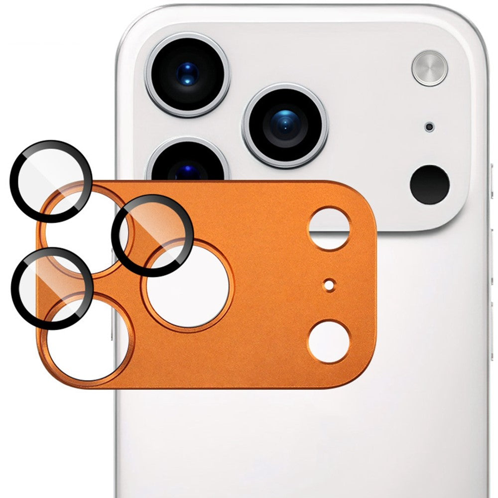 IMAK For iPhone 17 Pro Camera Lens Film Metal Lens Cap + Tempered Glass Lens Protector