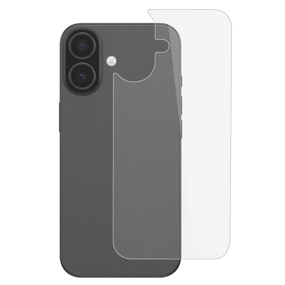 For iPhone 17 HD Clear Tempered Glass Back Film 2.5D Arc Edge 9H Hardness Anti-Scratch Back Protector