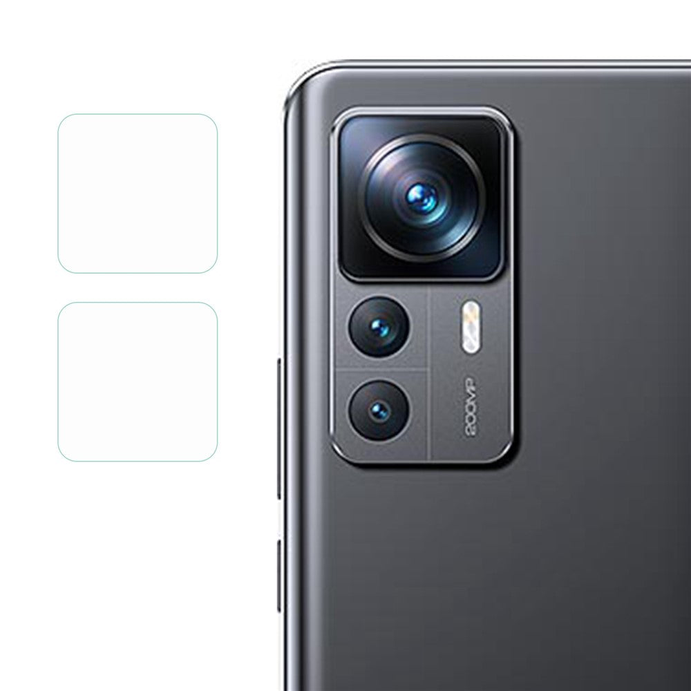 For Xiaomi 12T Pro 5G 2Pcs / Set Camera Lens Protector Ultra HD Anti-Scratch 2.5D Arc Edge Tempered Glass Lens Film