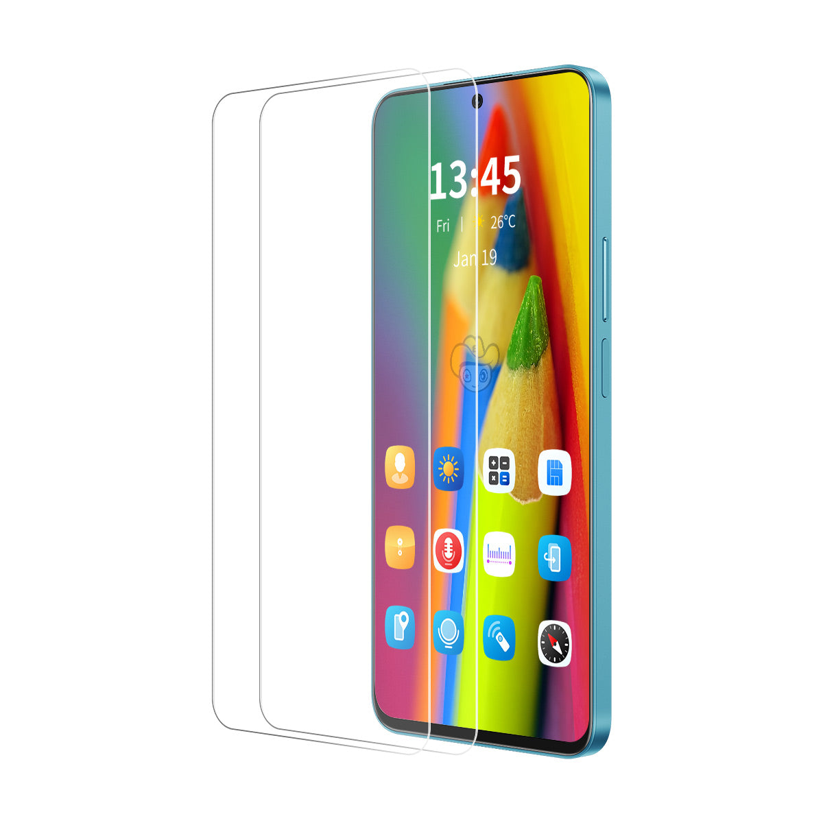 ENKAY HAT PRINCE For Honor 400 Lite 5G 2Pcs Screen Protector   9H Clear High Aluminum-Silicon Glass Film