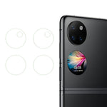 Huawei P50 Pocket / P50 Pocket S 2-set kameralinsskydd (övre + nedre) 2.5D Arc Edge ultraklar härdad glaslinsfilm