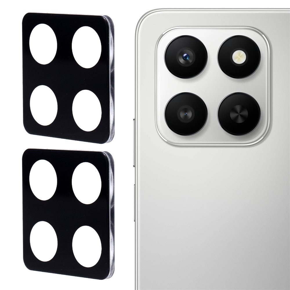 2 stk. Kameralinsebeskytter til Honor 400 Smart 5G / X7d 4G Silketryk Linsefilm 3D Arc Edge