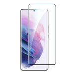 For Samsung Galaxy S21 4G / 5G Ultra Clear Full Screen Protector Sensitive Touch Side Glue Curved Tempered Glass Film