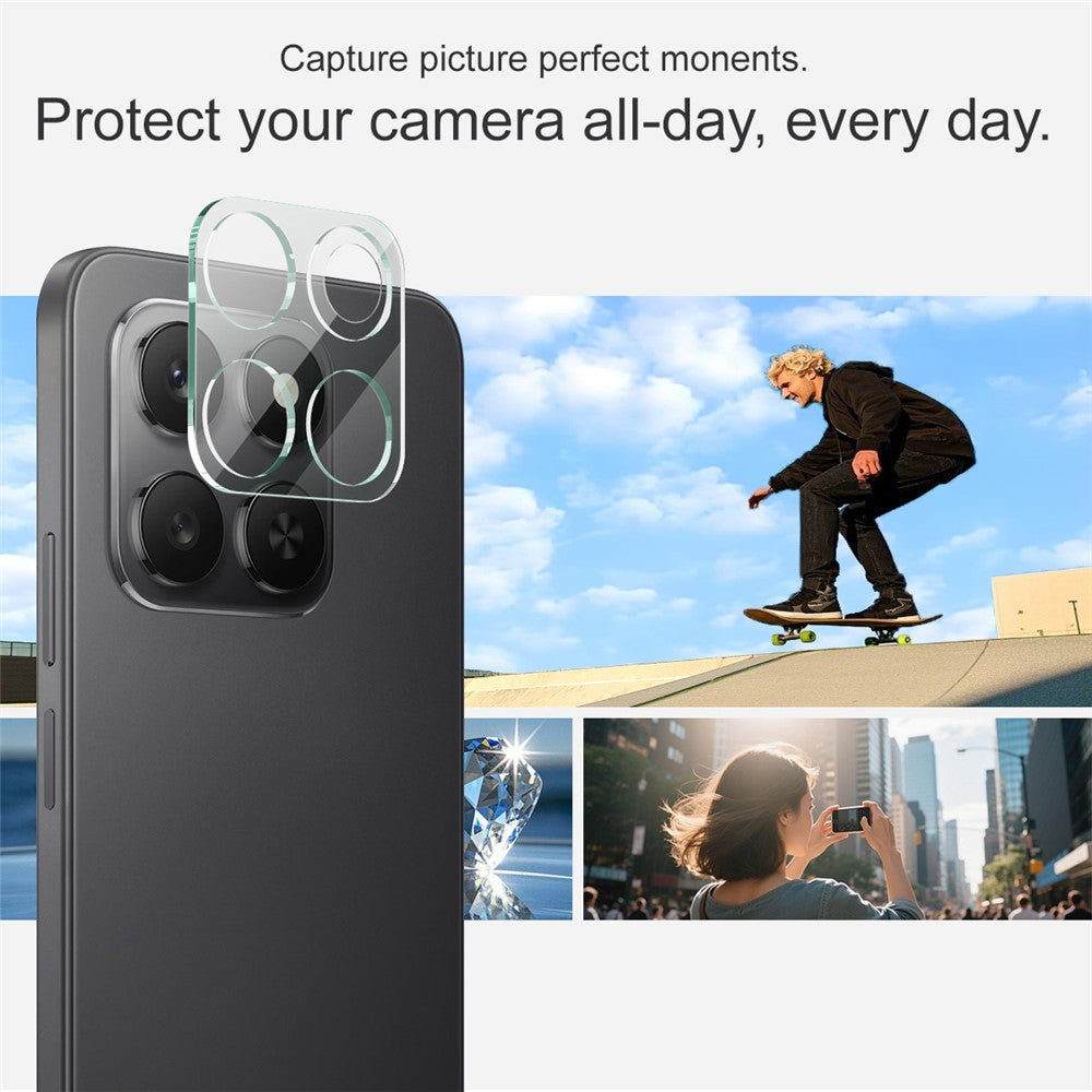 IMAK For Honor 400 Smart 5G / 4G / X7d 4G Tempered Glass Full Coverage Camera Lens Protector + Acrylic Lens Cap
