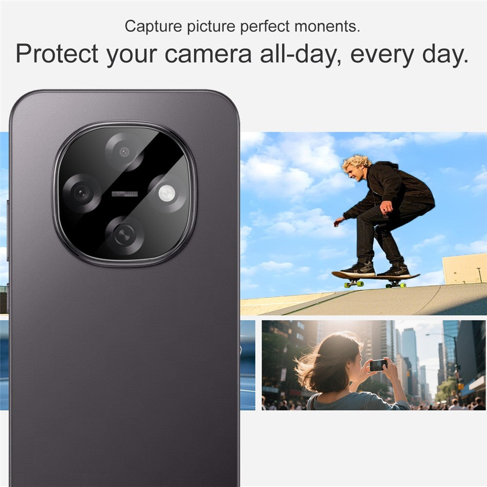 IMAK För Oppo A6 Pro 5G / F31 Pro 5G Härdat Glas Kameralinsskydd med Självpositionerande Ram (Svart Version)