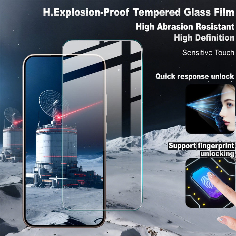 IMAK H Series For Xiaomi 15T Pro / 15T Screen Protector Tempered Glass Film (Not Complete Coverage) (Fingerprint Unlock)