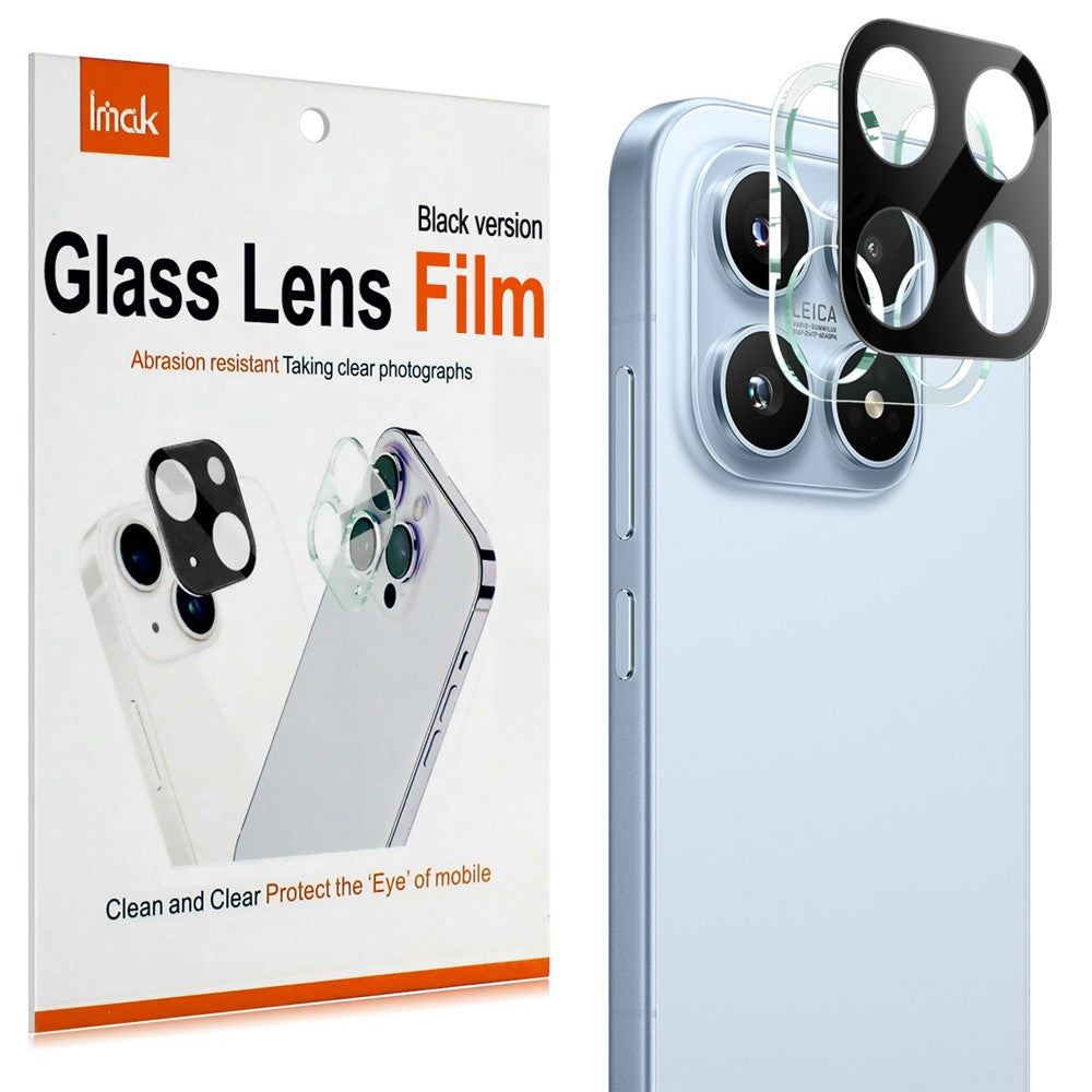 IMAK för Xiaomi 17 härdat glaslinsfilm + akrylskydd (svart version)