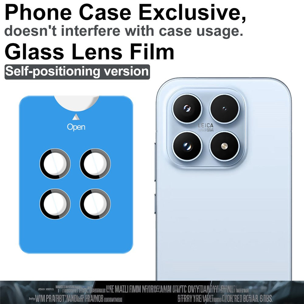 IMAK For Xiaomi 17 Tempered Glass Camera Lens Protector with Self Positioning Frame (Complete Covering)