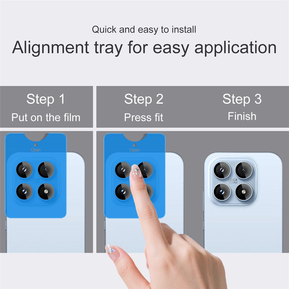 IMAK For Xiaomi 17 Tempered Glass Camera Lens Protector with Self Positioning Frame (Complete Covering)
