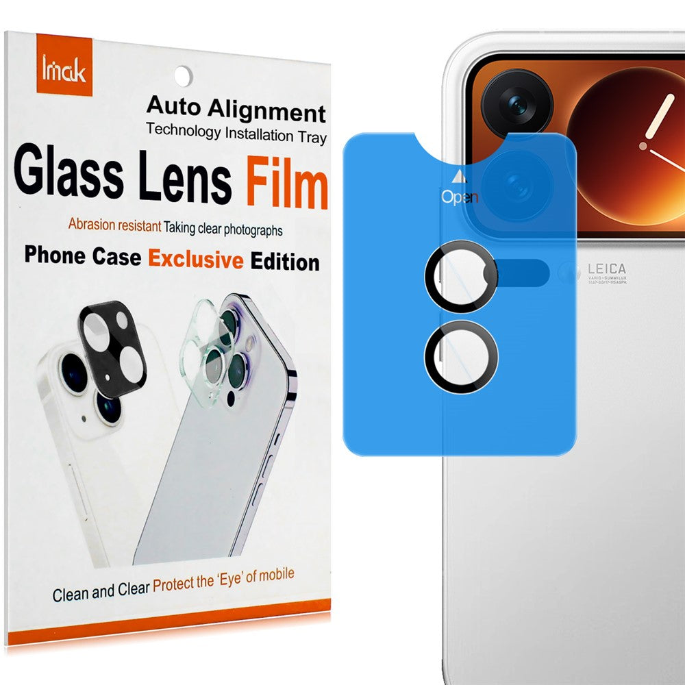 IMAK For Xiaomi 17 Pro Tempered Glass Camera Lens Protector with Self Positioning Frame (Complete Covering)