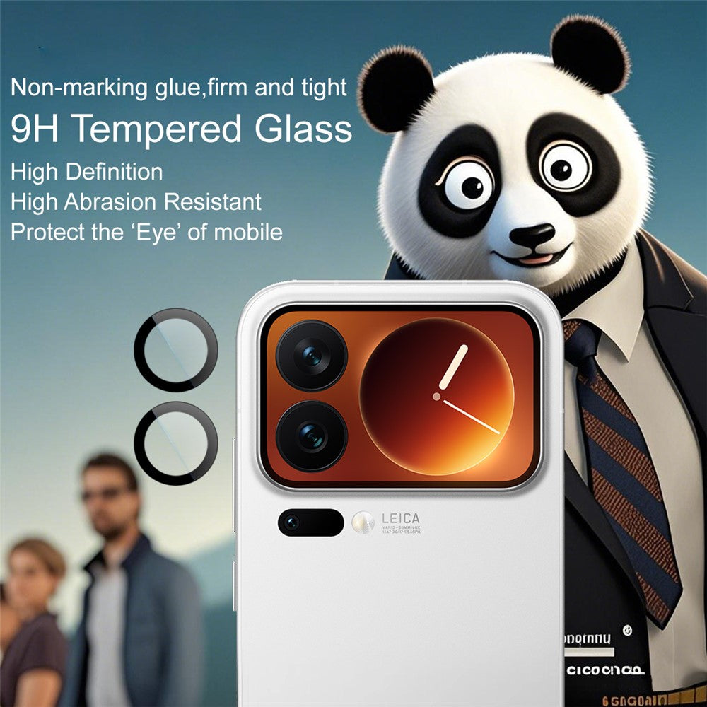 IMAK For Xiaomi 17 Pro Tempered Glass Camera Lens Protector with Self Positioning Frame (Complete Covering)