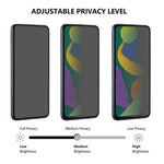 For Xiaomi 17 / 17 Pro 180-Degree Anti-Spy Full Screen Protector Tempered Glass Film (Fingerprint Unlock)