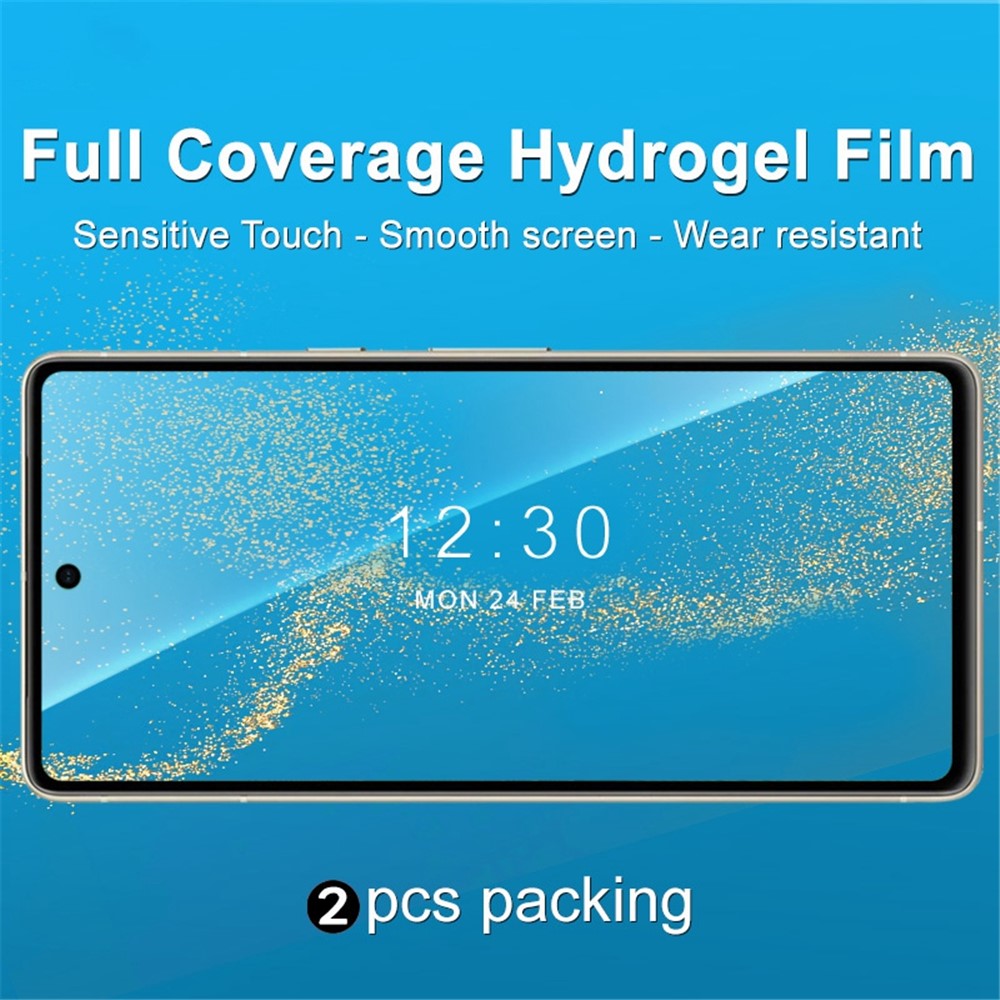 IMAK 2 stk. / sæt Hydrogel Film III til Google Pixel 7 5G, fuld dækning skærmbeskytter ultra klar anti-ridse anti-eksplosion blød TPU film