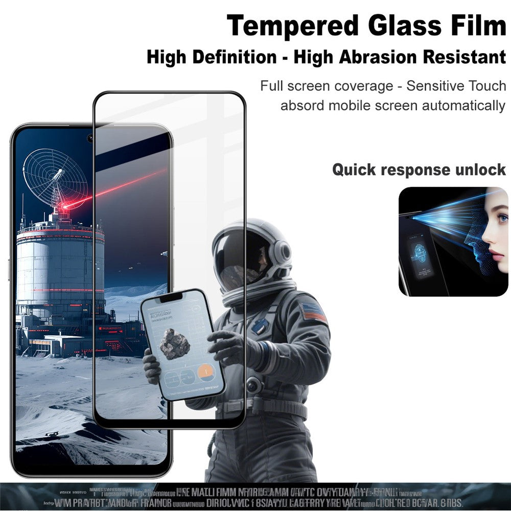 IMAK Pro+ Series hærdet glasfilm til Honor 400 Smart 5G / 4G / X7d 4G / 5G Fuld skærmbeskytter følsom berøringsfilm
