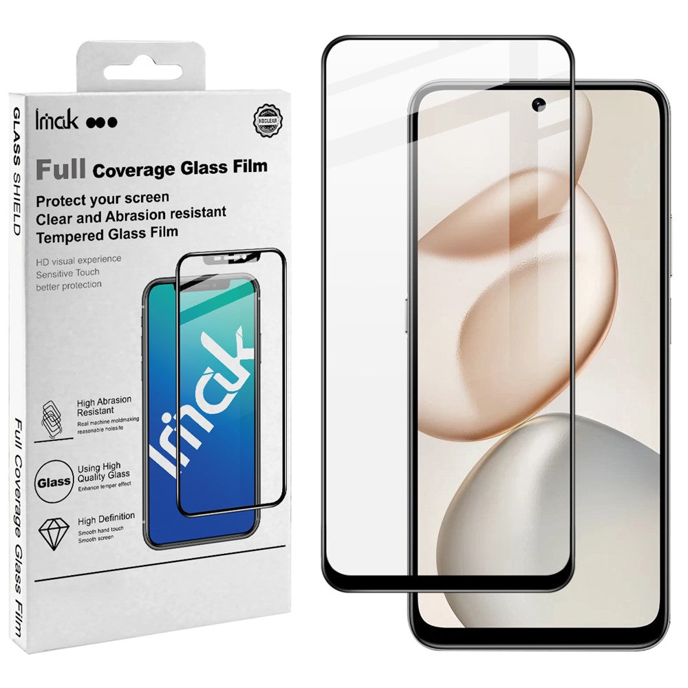IMAK Pro+ Series hærdet glasfilm til Honor 400 Smart 5G / 4G / X7d 4G / 5G Fuld skærmbeskytter følsom berøringsfilm