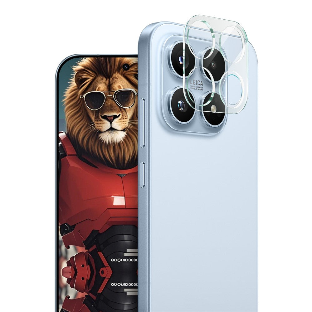 IMAK For Xiaomi 17 Tempered Glass Camera Lens Protector + Acrylic Lens Cap