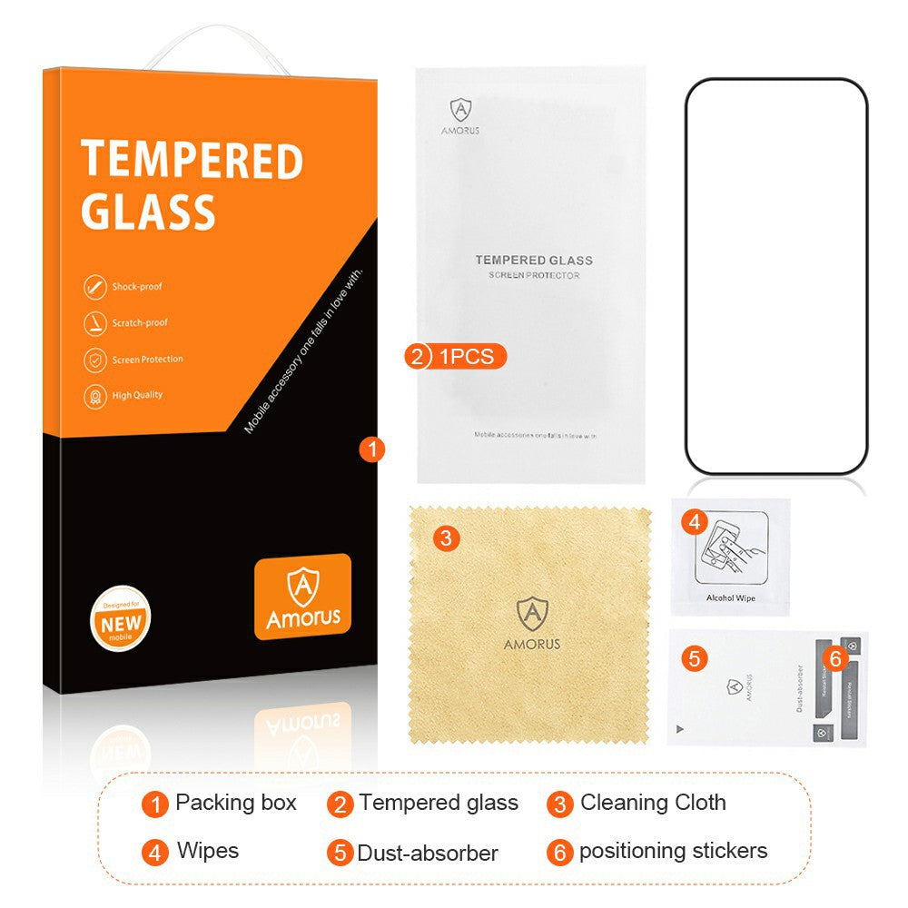AMORUS For Xiaomi 17 Pro Max Screen Protector Anti-Shatter Tempered Glass Film