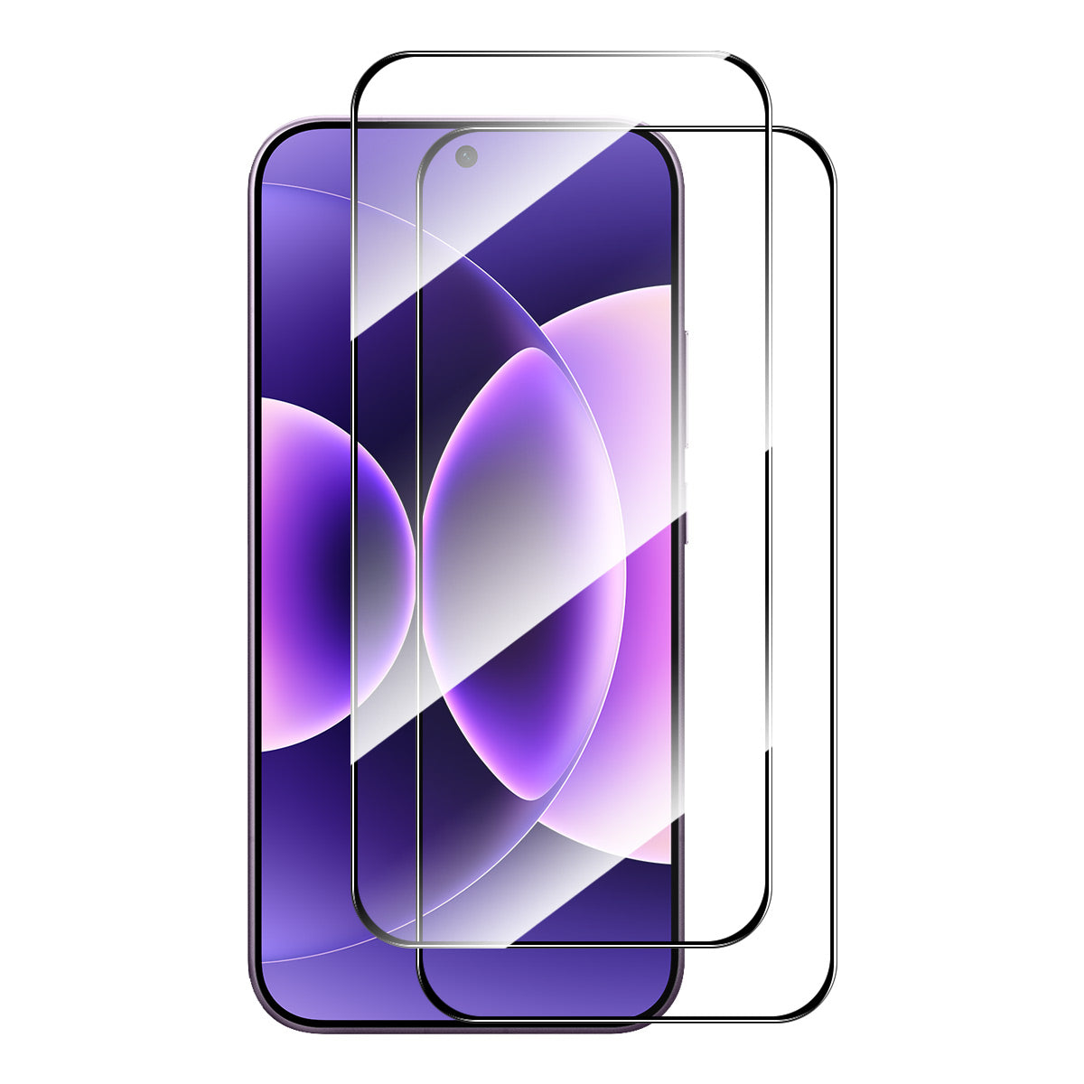 ENKAY HAT PRINCE For Xiaomi 17 Pro Max 2Pcs Screen Protector   Silk Printing 0.18mm High Aluminum-silicon Glass (Fingerprint Unlock)