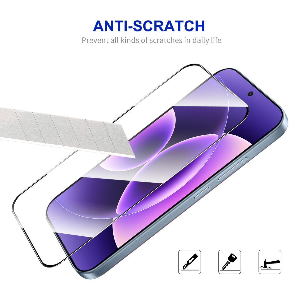 ENKAY HAT PRINCE For Xiaomi 17 Pro / Xiaomi 17 Screen Protector   Silk Print 0.18mm Tempered Glass (Fingerprint Unlock)