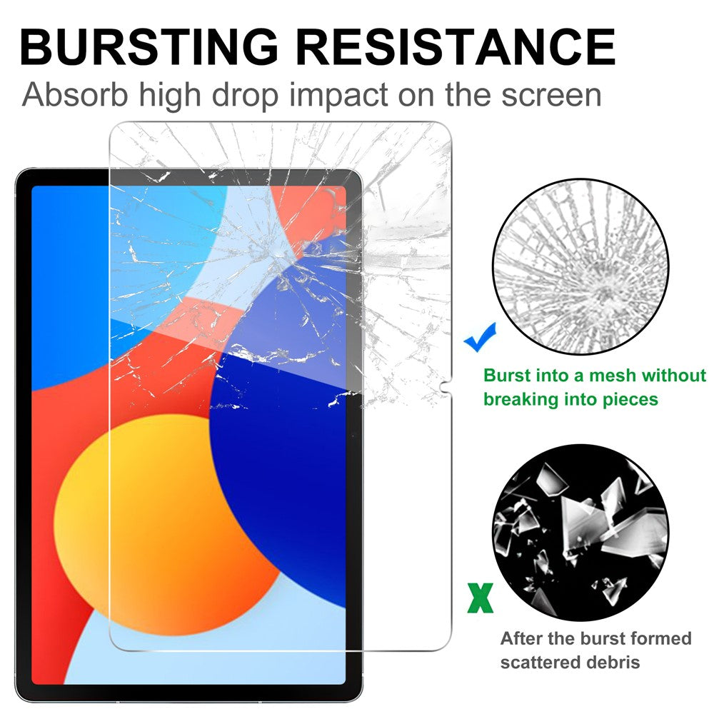 For Xiaomi Poco Pad X1 / Pad 8 Pro / Pad 8 / Pad 7 Pro / Pad 7 Tempered Glass Screen Protector 2.5D Straight Edge Screen Film